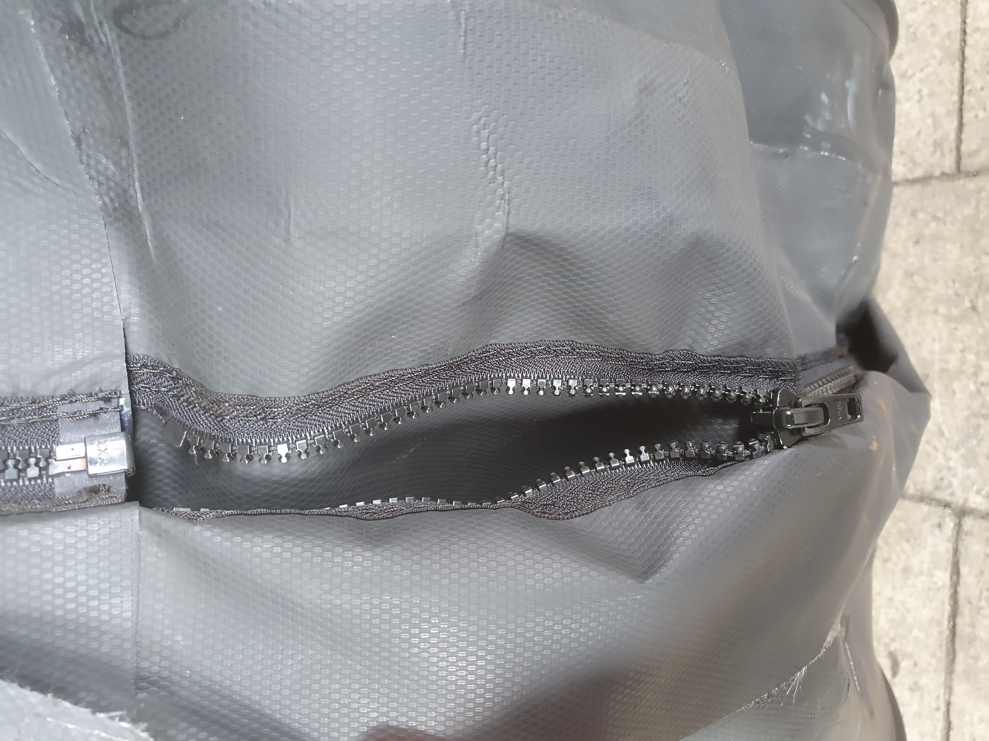 Industrial sewing workshop — bag production